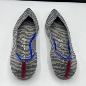 COPY - Rothy’s grey zebra color shoes for women size 8.5
